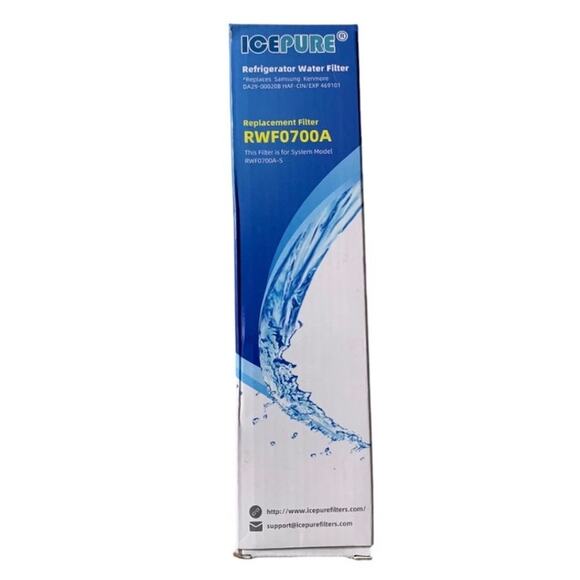 ICEPURE RWF0700A Refrigerator Water Filter Replacement for Samsung & Kenmore NEW - Picture 2 of 6